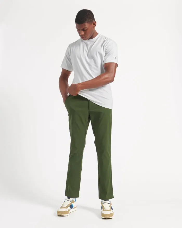 Men Ben Sherman TShirts and Graphic Tees Performance Stretch Marl TShirt 8211 Bright White