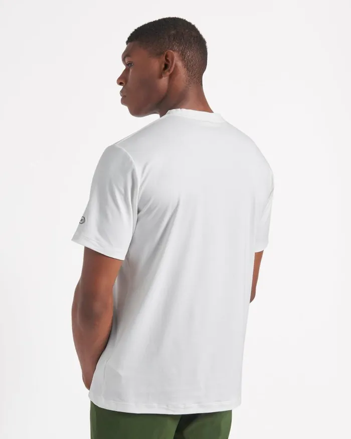 Men Ben Sherman TShirts and Graphic Tees Performance Stretch Marl TShirt 8211 Bright White