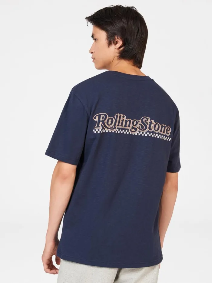 Men Ben Sherman TShirts and Graphic Tees Rolling Stone Graphic Tee 8211 Mood Indigo