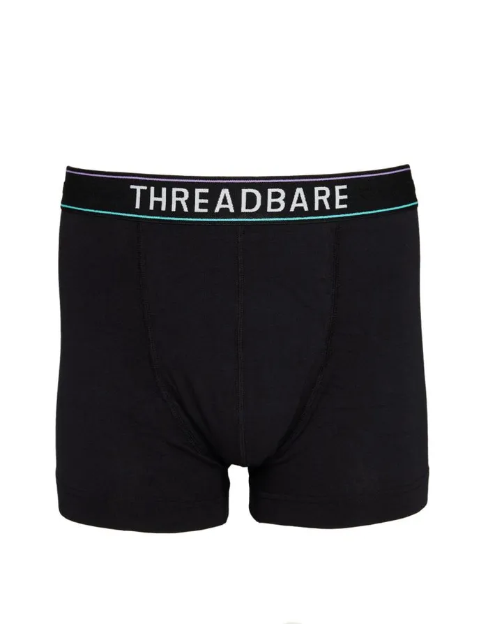 Men Black Hipster Fit Boxer Shorts 4 Pack Threadbare Underwear Men Black Hipster Fit Boxer Shorts 4 Pack Threadbare Underwear