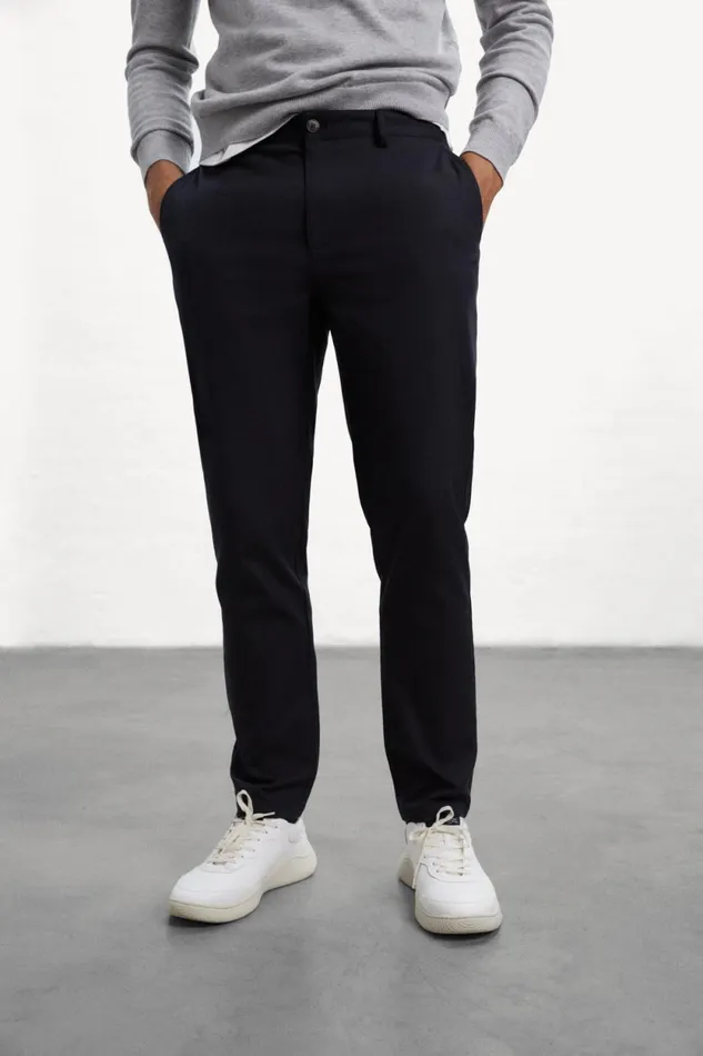 Men Black Jablillo Trousers Ecoalf Trousers