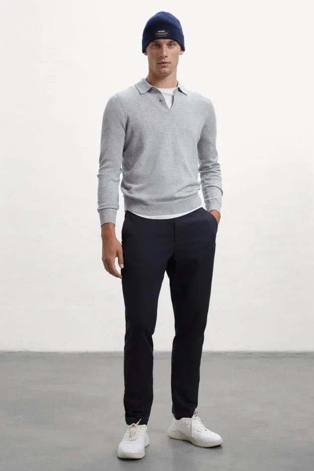 Men Black Jablillo Trousers Ecoalf Trousers