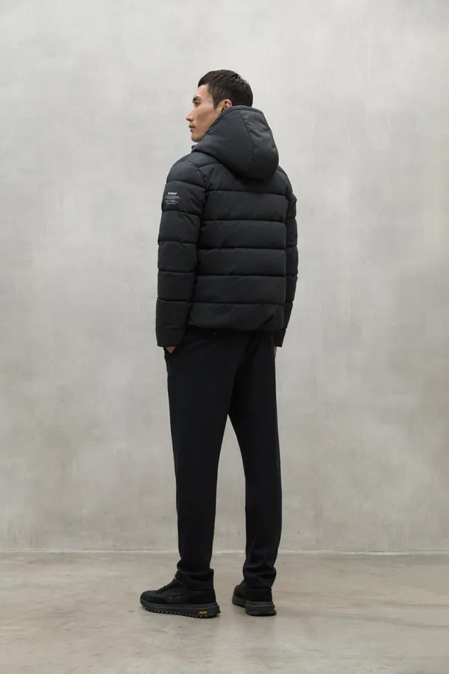 Men Black Ritter Jacket Ecoalf Coats And Jackets