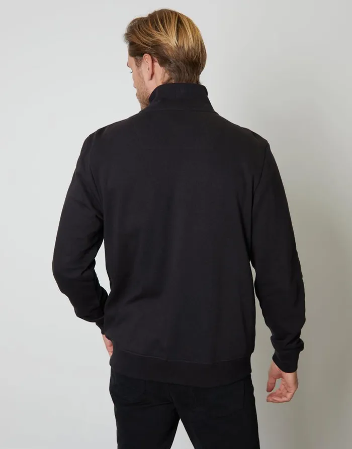 Men Black ZipUp Fleece Jumper Threadbare Sweatshirts Men Black ZipUp Fleece Jumper Threadbare Sweatshirts