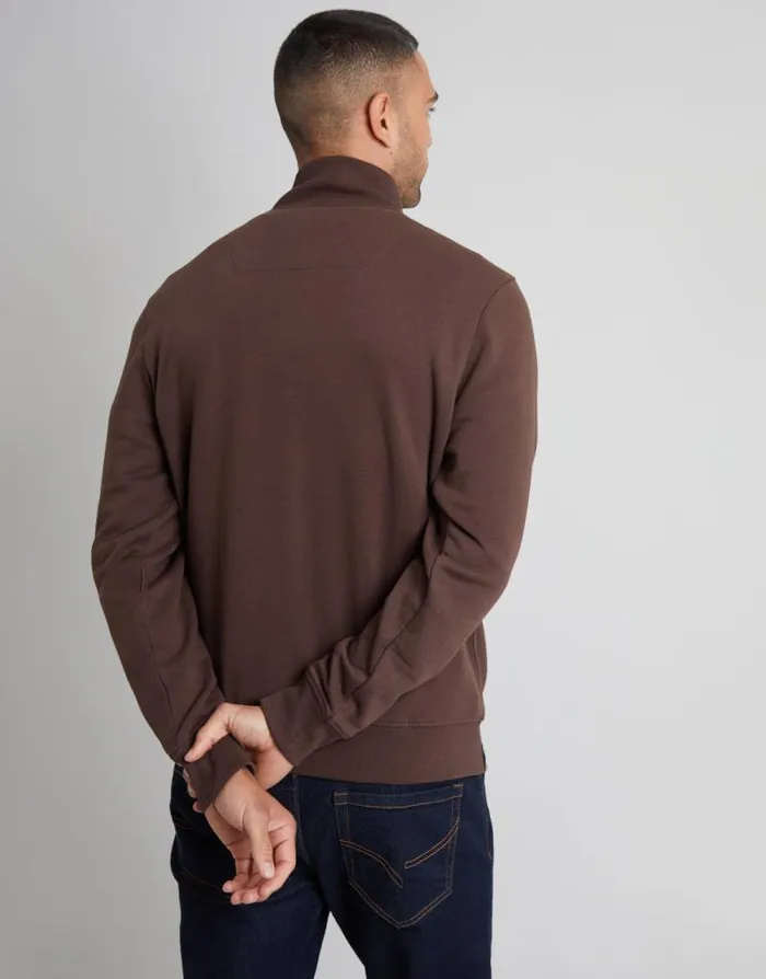 Men Chocolate Quarter Zip Sweatshirt Threadbare Sweatshirts Men Chocolate Quarter Zip Sweatshirt Threadbare Sweatshirts