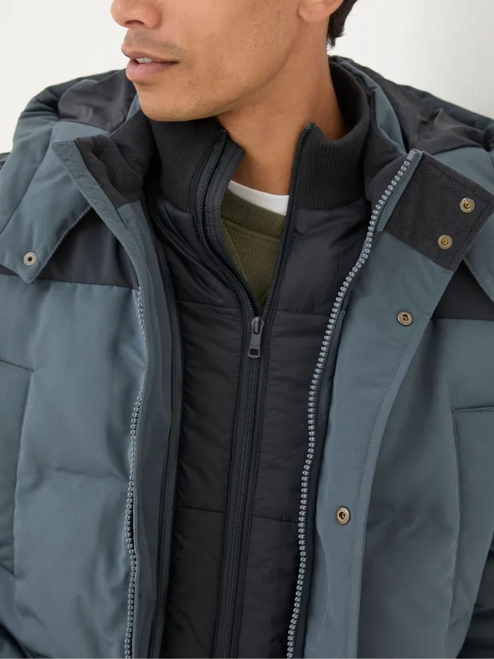 Men Coats and Jackets Fat Face Banff Dark Blue Ultimate Coat