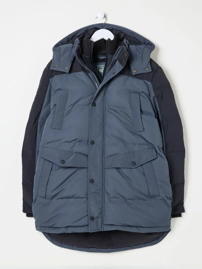 Men Coats and Jackets Fat Face Banff Dark Blue Ultimate Coat