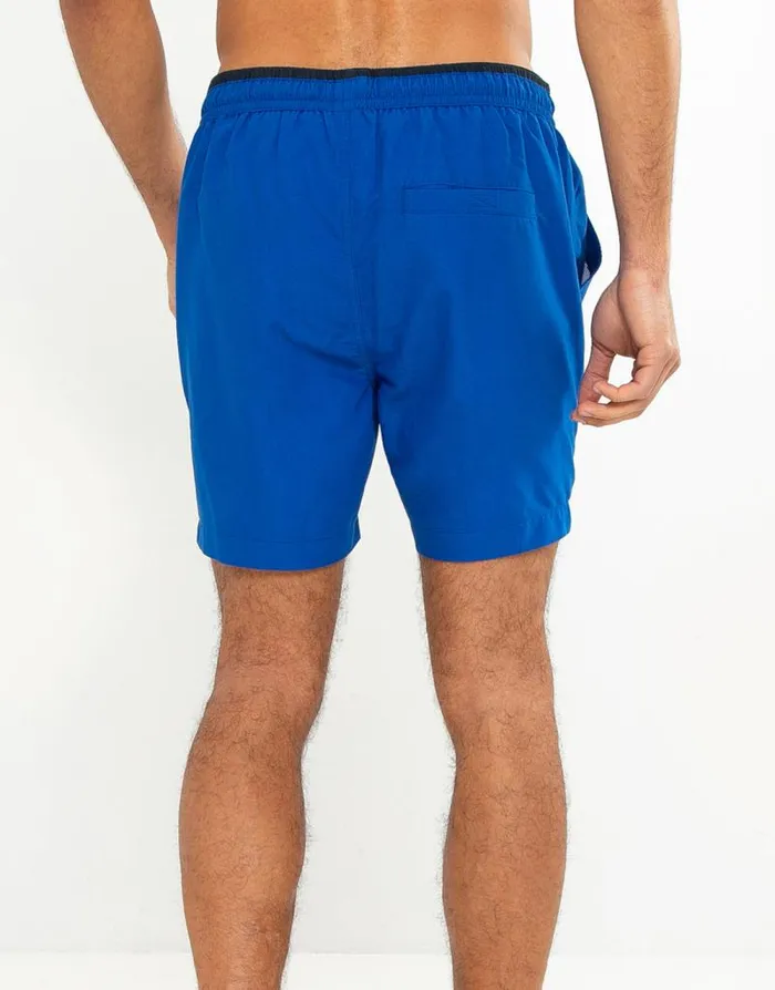 Men Cobalt Blue Contrast Logo Swim Shorts Threadbare Swim Shorts Men Cobalt Blue Contrast Logo Swim Shorts Threadbare Swim Shorts
