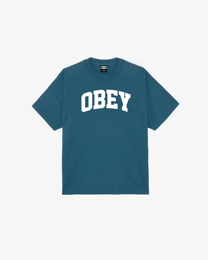 Men COLLEGIATE HEAVYWEIGHT TSHIRT Legion Blue TSHIRTS OBEY Clothing