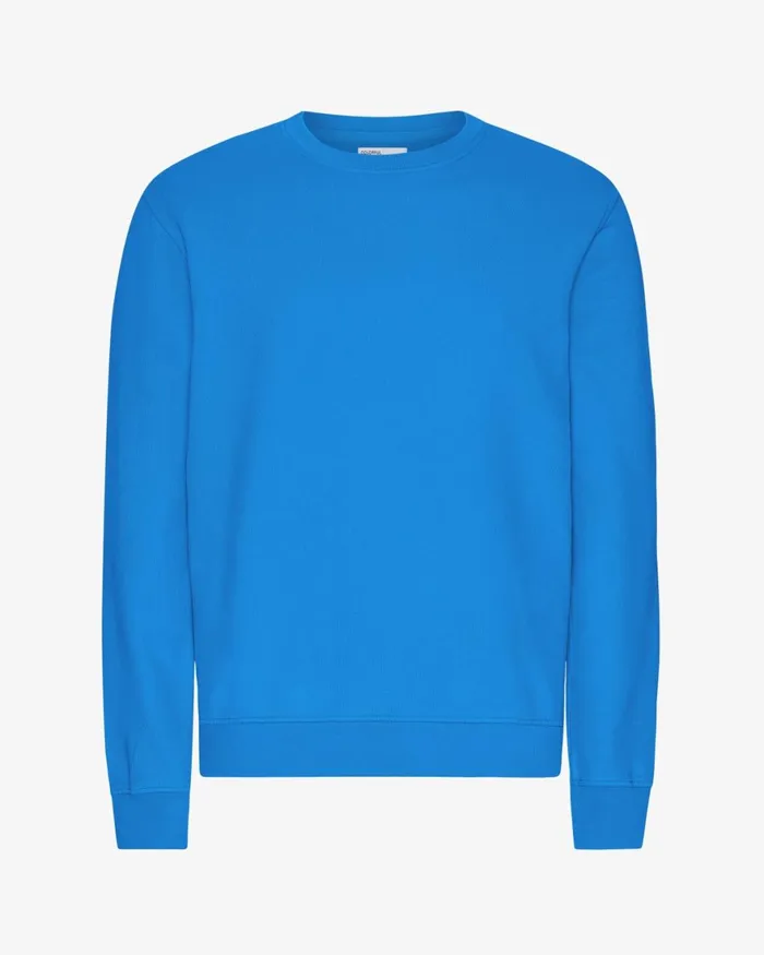 Men Crewneck Sweatshirts Colorful Standard Classic Organic Crew Pacific Blue