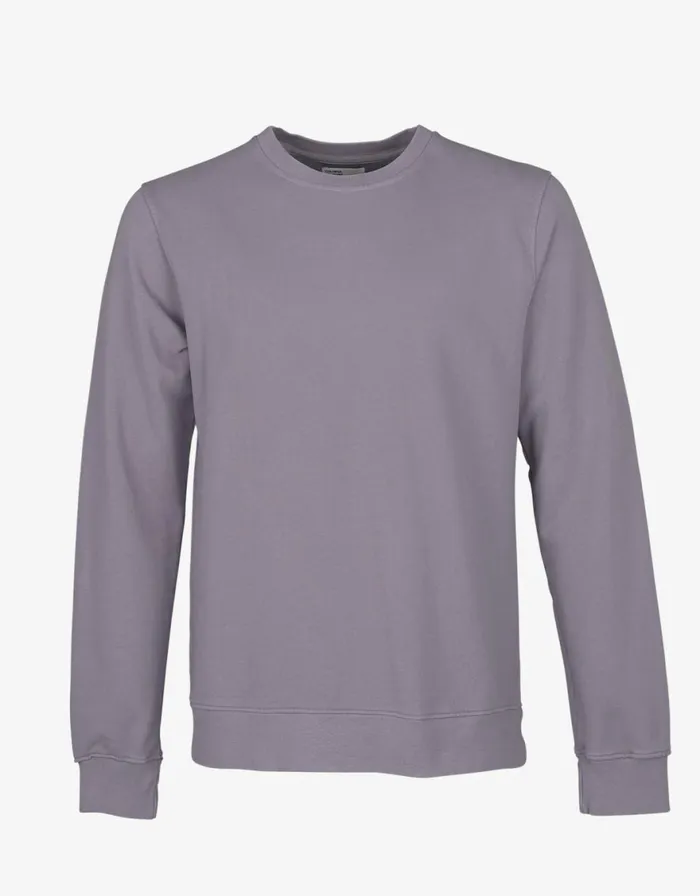 Men Crewneck Sweatshirts Colorful Standard Classic Organic Crew Purple Haze