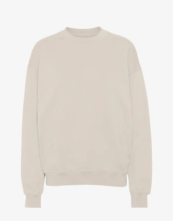 Men Crewneck Sweatshirts Colorful Standard Organic Oversized Crew Ivory White Men Crewneck Sweatshirts Colorful Standard Organic Oversized Crew Ivory White