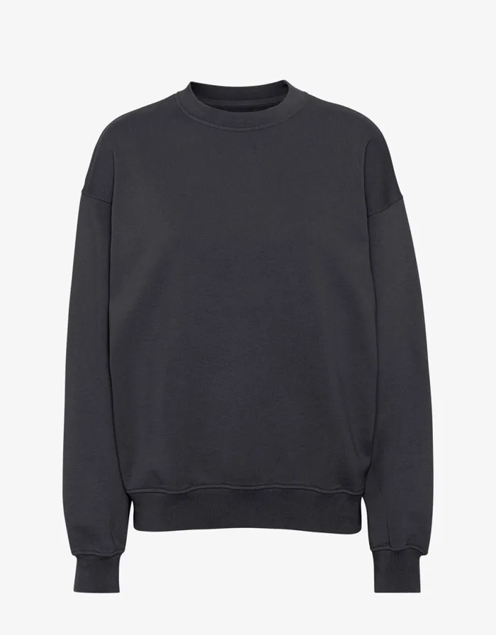 Men Crewneck Sweatshirts Colorful Standard Organic Oversized Crew Lava Grey