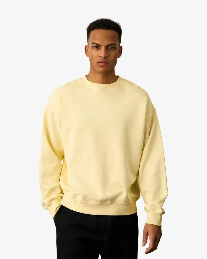 Men Crewneck Sweatshirts Colorful Standard Organic Oversized Crew Scarlet Red