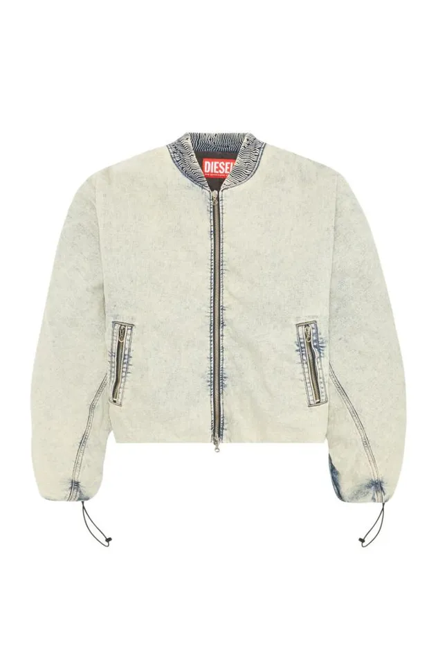 Men DBressy Light Blue Diesel Outerwear And Jackets Men DBressy Light Blue Diesel Outerwear And Jackets