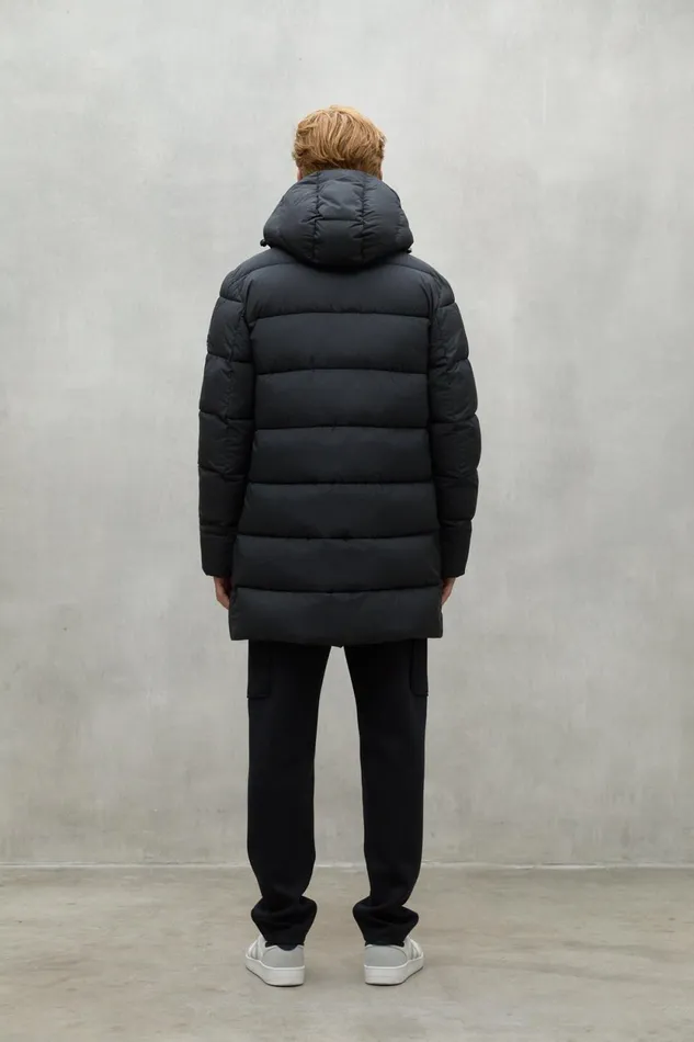 Men Dark Grey New Vintage Coat Ecoalf Coats And Jackets