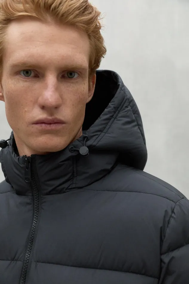 Men Dark Grey New Vintage Coat Ecoalf Coats And Jackets