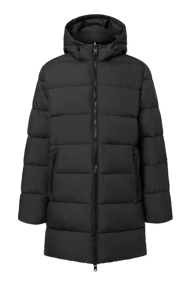 Men Dark Grey New Vintage Coat Ecoalf Coats And Jackets