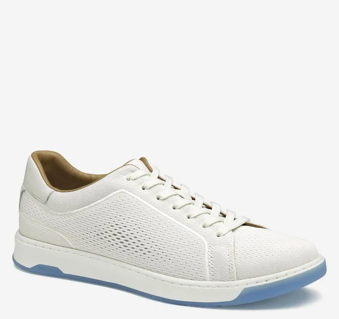 Men Daxton Knit LaceUp White Knit JohnstonandMurphy LaceUps