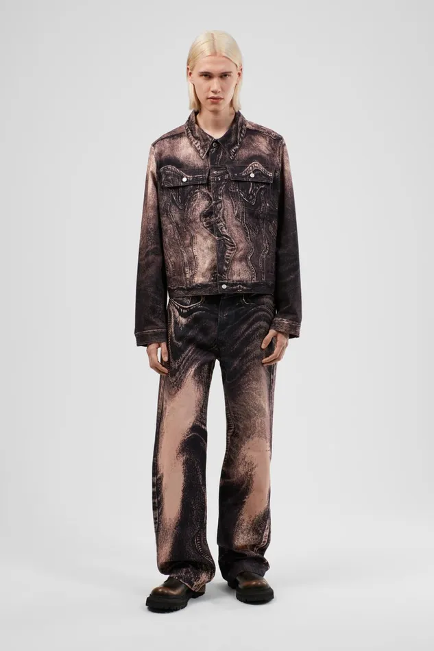 Men Denim Jeans Dusty Pink Denim Jeans Camper Denim