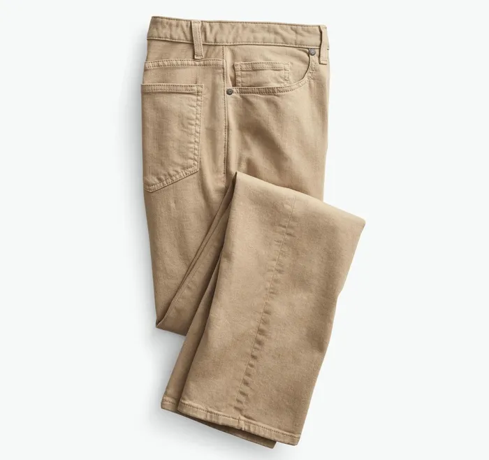 Men Denim Jeans Khaki Overdye JohnstonandMurphy Pants and Jeans Men Denim Jeans Khaki Overdye JohnstonandMurphy Pants and Jeans