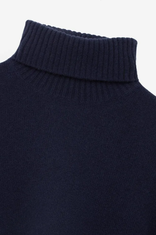 Men Doha Cashmere Jumper Deep Navy Ecoalf Knitwear