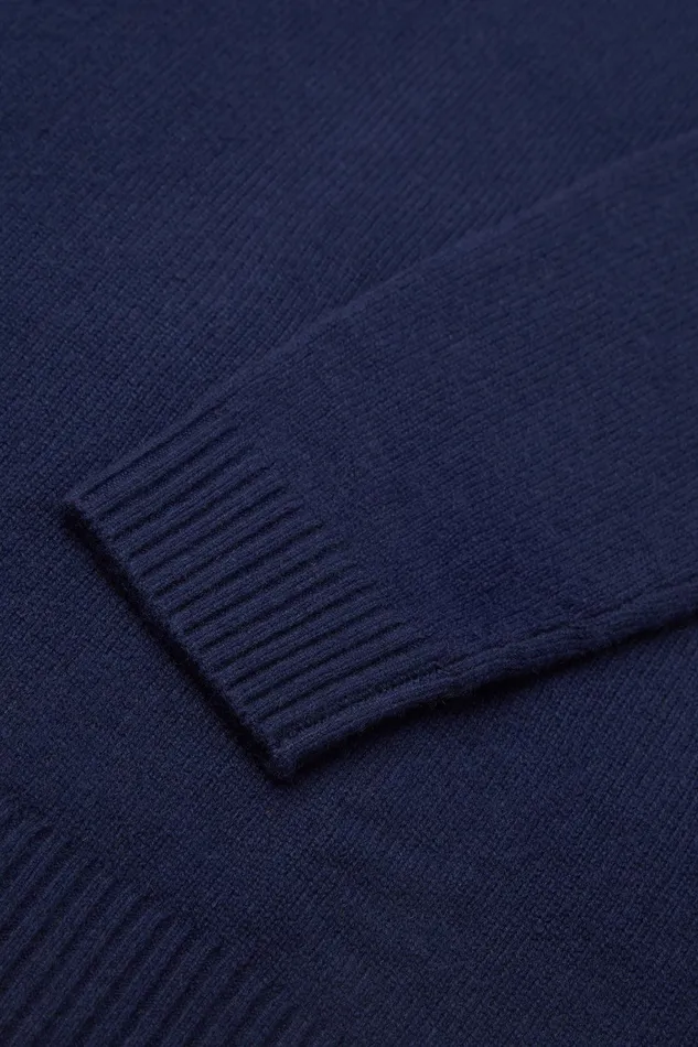 Men Doha Cashmere Jumper Deep Navy Ecoalf Knitwear