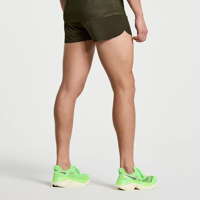 Men Elite Split Short Umbra Saucony Bottoms