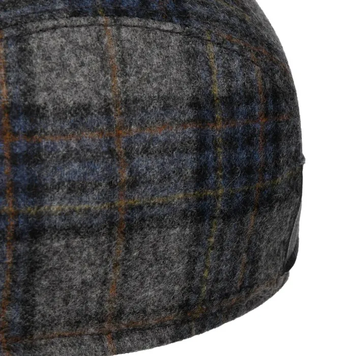Men Flat Caps Mayser Lennart Shetland Check Flat Cap Grayblue Men Flat Caps Mayser Lennart Shetland Check Flat Cap Grayblue