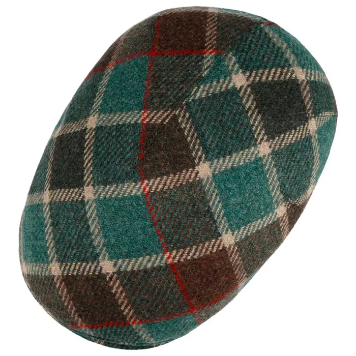 Men Flat Caps Mayser Sidney Big Color Check Flat Cap Blue Men Flat Caps Mayser Sidney Big Color Check Flat Cap Blue