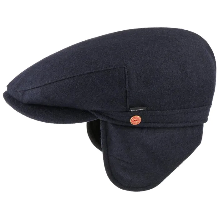 Men Flat Caps Mayser Sympatex Earflap Sports Cap Gray