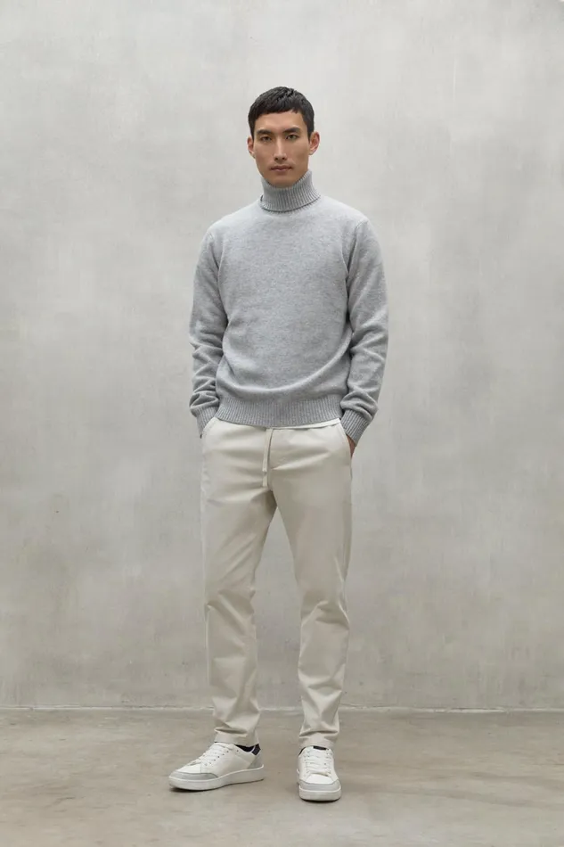 Men Grey Brun Sweater Ecoalf Knitwear