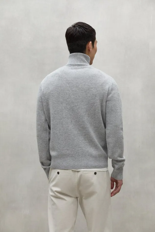 Men Grey Brun Sweater Ecoalf Knitwear