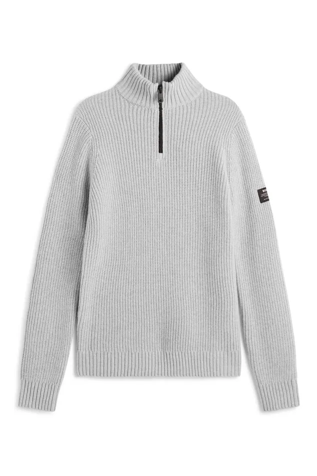 Men Grey Merto Knitted Jumper Ecoalf Knitwear