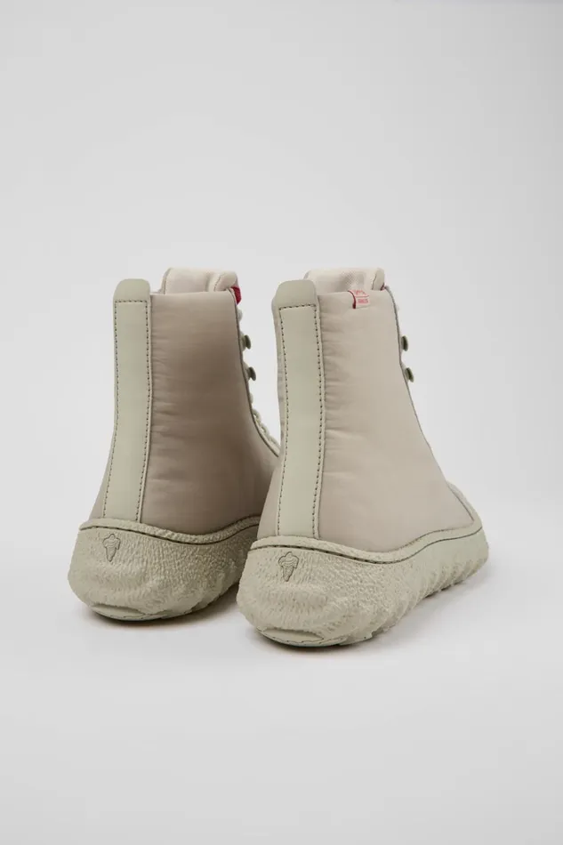 Men Ground PrimaLoft MICHELIN Light Gray Textile And Leather Ankle Boots Camper Ankle Boots Men Ground PrimaLoft MICHELIN Light Gray Textile And Leather Ankle Boots Camper Ankle Boots