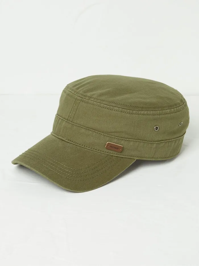 Men Hats Fat Face Khaki Green Train Driver Hat