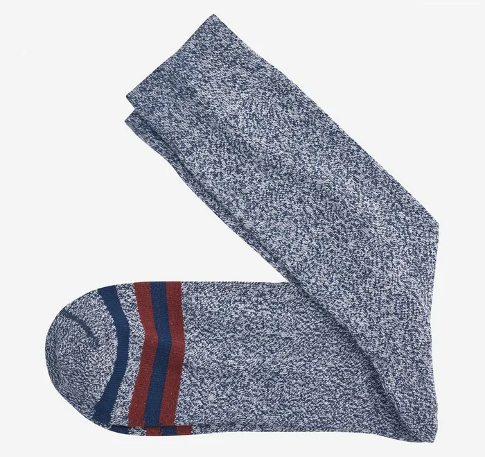Men Heathered Boot Socks Navy JohnstonandMurphy Socks