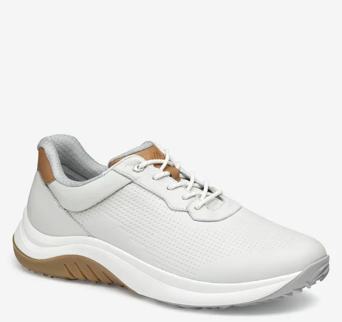 Men Ht1Luxe UThroat White Waterproof Full Grain JohnstonandMurphy LaceUps