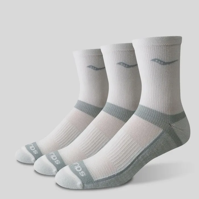 Men Inferno Cushion Mid 3Pack Sock White Saucony Socks