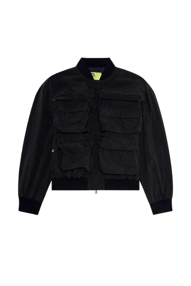 Men JStainShort Black Diesel Outerwear And Jackets Men JStainShort Black Diesel Outerwear And Jackets