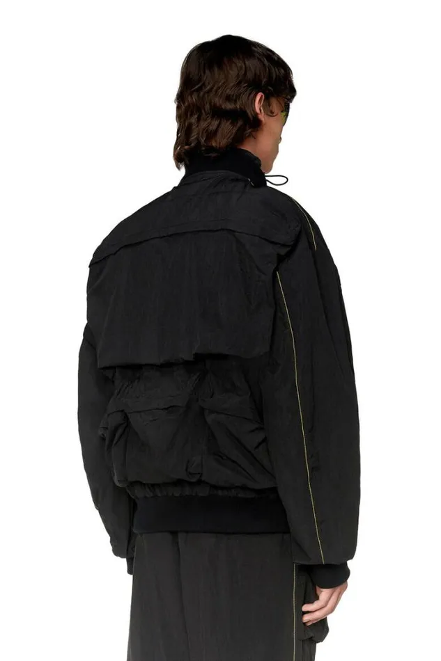 Men JStainShort Black Diesel Outerwear And Jackets Men JStainShort Black Diesel Outerwear And Jackets