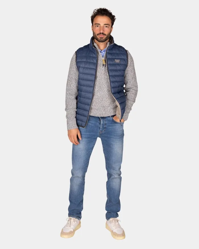 Men Jackets NZA New Zealand Auckland Blue Quilted Body Warmer 8211 Tin Blue Men Jackets NZA New Zealand Auckland Blue Quilted Body Warmer 8211 Tin Blue