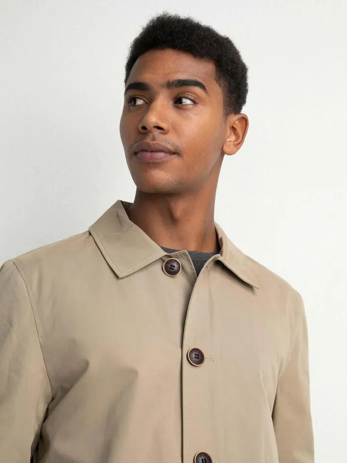Men Jackets Petrol Industries Trench Coat Wild Dessert