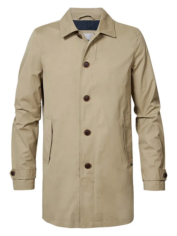 Men Jackets Petrol Industries Trench Coat Wild Dessert