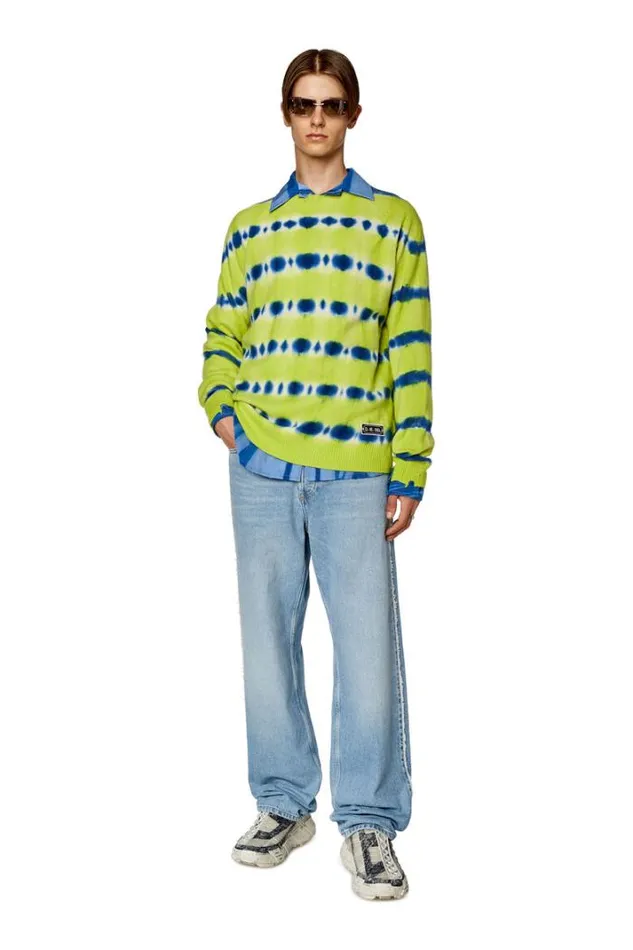 Men KRo Bluegreen Diesel Knitwear