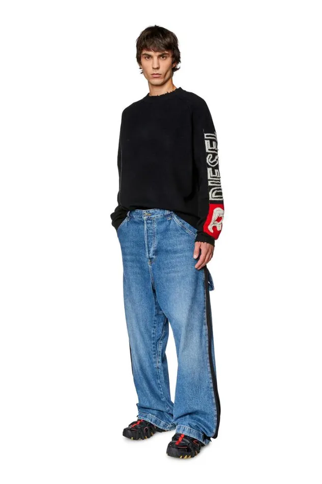 Men KSaria Black Diesel Knitwear