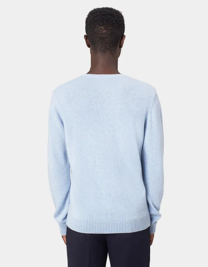 Men Knit Sweaters Colorful Standard Classic Merino Wool Crew Faded Pink