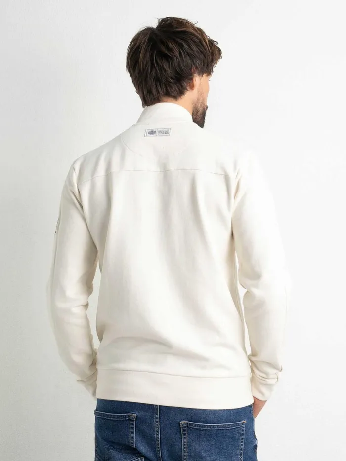 Men Knits and Sweats Petrol Industries Comfortable Cardigan Sky White