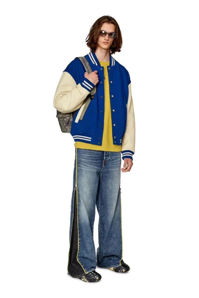 Men LFranz Blue Diesel Outerwear And Jackets