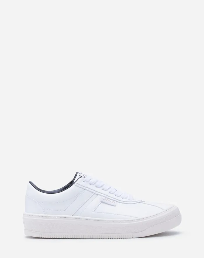 Men Lanvin Sneakers Cash By Lanvin Sneakers In Leather White